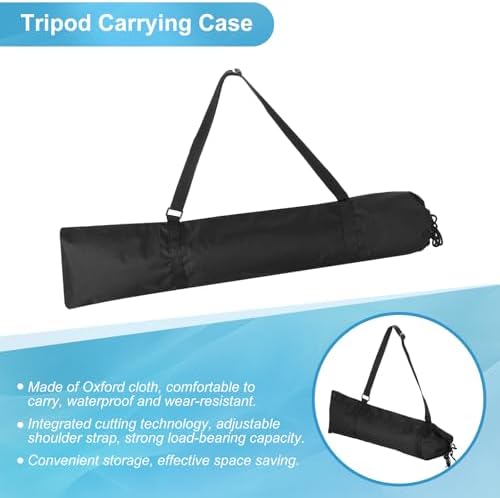 PATIKIL Tripod Case, Black Nylon Padded Tripod Bag with Handles, 75cm - Image 4