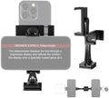 NEEWER Metal Phone Tripod Mount Adapter with Arca QR Base, 360° Rotatable Dual Cell Phone Clip Clamp Holder with 4 Cold Shoes Compatible with iPhone Samsung for Vlog Live Stream Video Recording, SP-08 by Neewer