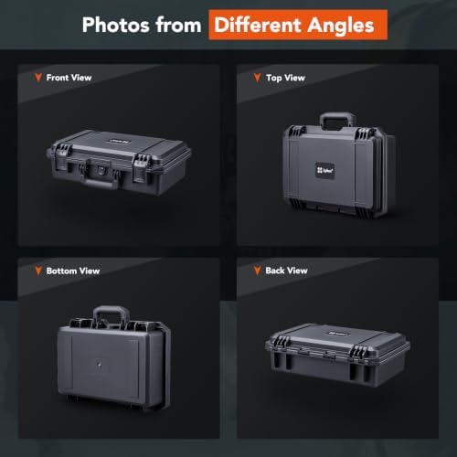Lykus HC-3910 Waterproof Hard Case with Foam, Inner Size 14.76*7.91*3.86in - Image 6