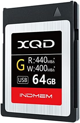 XQD 64GB Memory Card, 5X Tough MLC XQD Flash Memory Card High Speed G Series| Max Read 440MB/s, Max Write 400MB/s by INDMEM