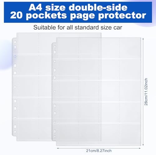 Fuyoooo 50 Pack Protective Photo Slide Pages Holds 20 35mm Slides - Image 2