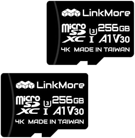 LinkMore 256GB (2-Pack) Agon Micro SD Card, A1 U3 V30, Up to 100MB/s by LinkMore