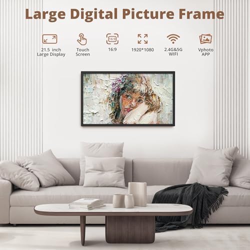 Dragon Touch 21 Inch WiFi Digital Picture Frame Touch Screen - Image 3