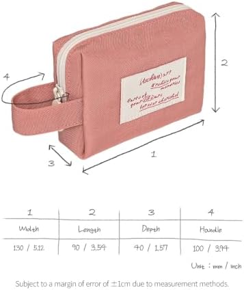Monolike Archive 247 Handy Pouch, Gray - Small Nylon Pouch, Portable Cosmetic & Toiletry Case, Tech Cable Organizer, Daily Storage Bag - Image 2