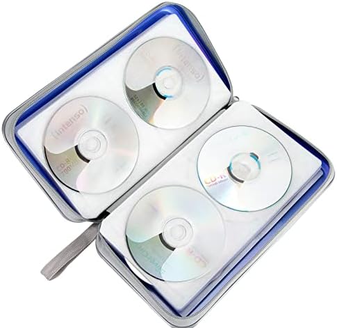 Siveit CD DVD Cases 96 Capacity Disc Storage Binder for Car(Blue) - Image 5