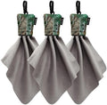 SPUDZ Classic Microfiber Lens Cleaner – Clip-On Pouch, Washable – for Binoculars, Scopes, Glasses, Screens | Classic | Alpine Mountain Camo, 6 x 6 Inch (3-Pack) by SPUDZ