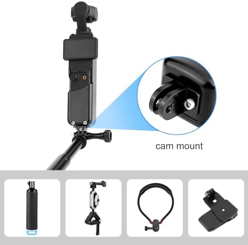 Metal Frame Cage for Pocket3 Camera AntiScratches 1/4 Screw Hole - Image 2