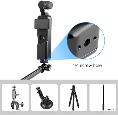 Metal Frame Cage for Pocket3 Camera AntiScratches 1/4 Screw Hole - Image 3