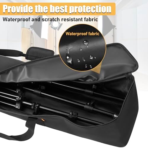 Multifunctional Tripod Bag 40 X 7 X 7 Inches / 101.5 X 18 X 18 cm Heavy Duty Tripod Carrying Case with Handle for Lights, Speakers, Cameras, Booms, Microphone Stands, Black - Image 5