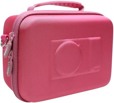 Camera Case Compatible with Sony Alpha ZV-E10 / ZV-1F / ZV-1 / ZV-1 II Vlog Camera with Shoulder Strap by LTGEM, Fits Vlogger Accessory Kit Tripod and Microphone, Magenta+Pink - Image 5