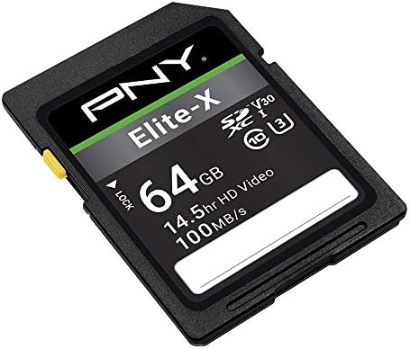 PNY 64GB Elite-X C10 U3 V30 SDXC Flash Memory Card, UHS-I, 4K UHD - Image 2