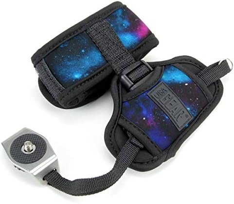 USA Gear DualGRIP Professional Grip Camera Hand Strap with Neoprene Design and Metal Plate - Compatible with Canon, Fujifilm, Nikon, Sony, and more DSLR, Mirrorless, Point & Shoot Cameras (Galaxy) - Image 4