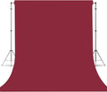 Burgundy Photography Backdrop for Photoshoot, Fabric 8x10ft | Versatile Studio Photo Backgrounds, Non Reflective, Easy to Use, for Portraits, Product, Party, Video Creation by TERSUM