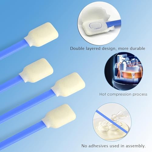 Wellgler's Foam Cleaning Swabs，Dust-Free Cleaning Sponge Tip Swabs for Printer Heads, Scanners, Camera Lenses, Electronics, Lab,Chip Hard Disk Industries, Optical Equipment(100pcs) - Image 5