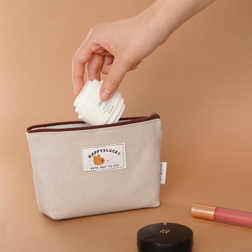 Monolike Happy and Lucky daily Pouch, Beige - Portable Pouch - Image 4