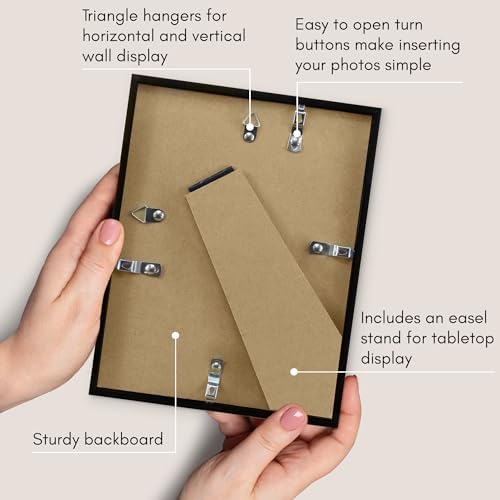 Americanflat 7x9 Picture Frame - Slim Molding - Black - Image 5