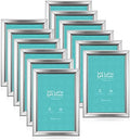LaVie Home 4x6 Picture Frames (12 Pack, Silver) Simple Designed Photo Frame with High Definition Glass for Wall Mount & Table Top Display, Set of 12 Classic Collection by LaVieHome
