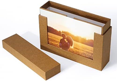 Cardboard Photo Boxes 5x7 For Pictures, Family Photos Storage Box Set, Photo Album Box Archival For Couple Photos, Postcards Box (2 pack) - Image 2