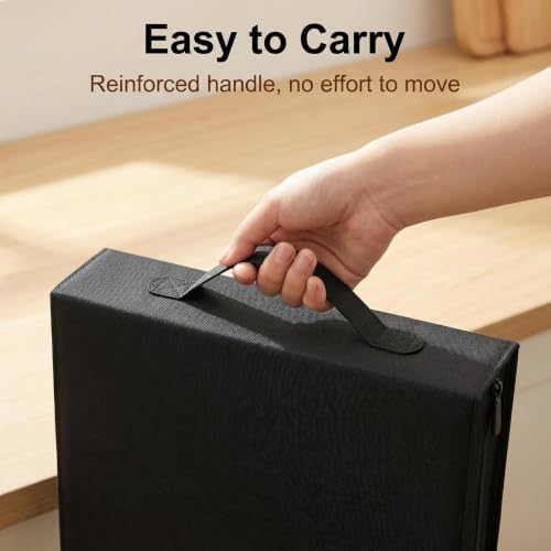 CD DVD Storage Binder with Handles, PU Leather Corver, 2 Pack - Image 4