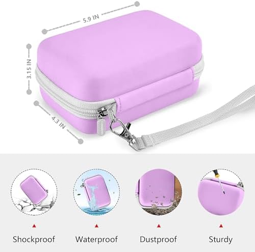 Leayjeen Vlogging Camera Case for Duluvulu/VJIANGER/Gavonde - Purple - Image 3