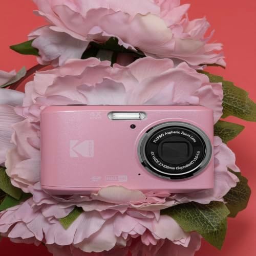 KODAK PIXPRO FZ45 16MP Compact Digital Camera, 4X Optical Zoom, AA, Pink - Image 6