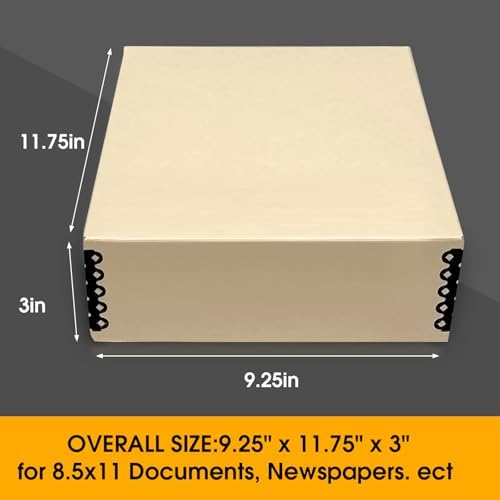 Golden State Art, Archival Storage Box, Tan-8.5x11x3 Inch, Pack of 2 - Image 2