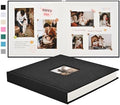 Pssoss 10x10 Inch DIY Scrapbook Album, Linen Hardcover, 40 Pages, Black by Pssoss