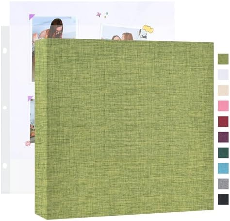 Mublalbum 10x10 Inch 3 Ring DIY Scrapbook Photo Album 40 Pages, Green by Mublalbum