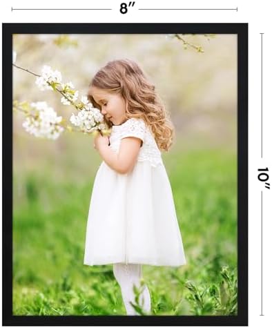 Americanflat 8x10 Picture Frame - Slim Molding - Black - Image 2