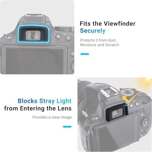 || Lens Cap Compatible with Nikon Camera Lenses || Please Check Images for Compatibility (DK-25 Camera Eyepiece Eyecup for Nikon D3400 D3500) - Image 7