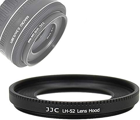JJC LH-52 Metal Lens Hood for Canon EF 40mm f/2.8 STM, EF-S 24mm f/2.8 STM and EF-M 18-55mm f/3.5-5.6 IS STM lens, Canon 40mm 2.8 Lens Hood, replaces Canon ES-52 Lens Hood by Unknown