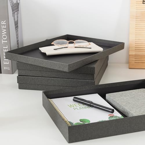 Soul & Lane - Letter Size Document Storage Boxes with Lids, Set of 3, Gray - Image 6