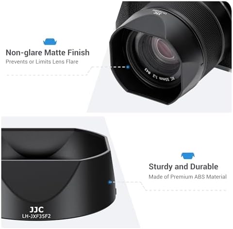 JJC Lens Hood for Fuji XF 35mm F2 R WR, XF 23mm F2 R WR, XC 35mm F2 Lens - Image 4