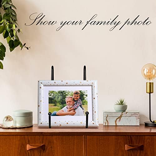 Mixweer 24 Pcs Plate Stands for Display Metal Photo Easel Stand Book Holder Plate Holder Picture for Decorative Display Easels Picture Frame Stands Rack (4.3 Inch, 6 Inch) - Image 5