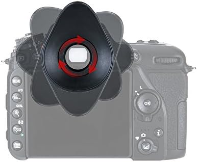 JJC Silicone Eyecup Viewfinder for Nikon D7500 D5600 D3400 D750, 2-Type - Image 5