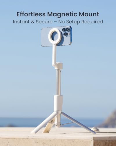 KraftGeek Magnetic Phone Tripod for iPhone, 64" Selfie Stick for Magsafe - Image 2