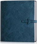 Leather Photo Album for 4x6 Pictures Photo Book With 30 Writing Paper for Family Wedding Anniversary Baby Vacation Picture Album (Blue) by Unknown