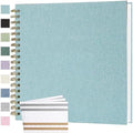 Scrapbook Photo Album 10x10 Inches 80 Pages Linen Cover LightBlue by Bonyomor