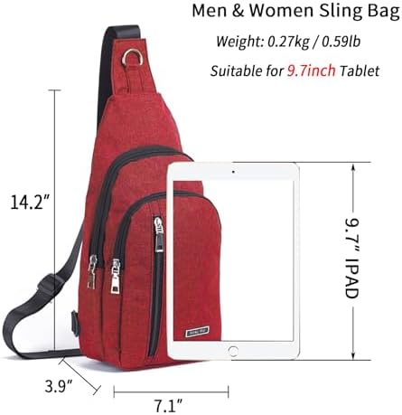 Seoky Rop Small Sling Bag Crossbody for Men Women One Strap Shoulder Cross Body Bag Sling Backpack for Travel - Image 2