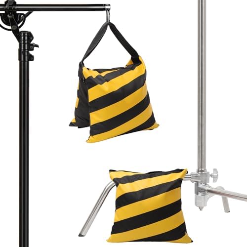 4 Packs Yellow Sandbag Weight Bags for Light Photography Video Equipment - Image 7
