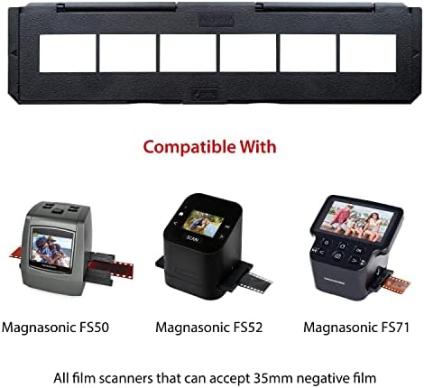 Magnasonic Long Tray Negative Film Holder for 35mm Compatible Film Scanners, Holds 6 Negative Frames to Speed up Processing Time, Easy To Use, Gently Flattens and Protects Film Edges - Set of 3 (NT01) - Image 6