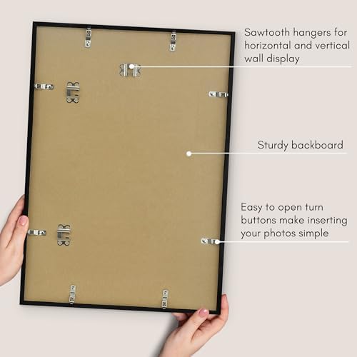 Americanflat 15x21 Poster Frame - Slim Molding - Black - Image 5