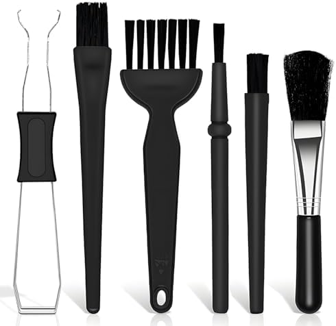 6PCS Keyboard Brush Cleaner Kit with Keycap Puller & Switch Puller, PP Handle Nylon Small Space Dust Removal Anti Static Brush for Computer Keyboard Electrical Appliance Seam Motherboard Camera by Unknown