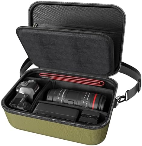 ProCase Hard Shell Camera Case for Canon Rebel T7 -Green by ProCase
