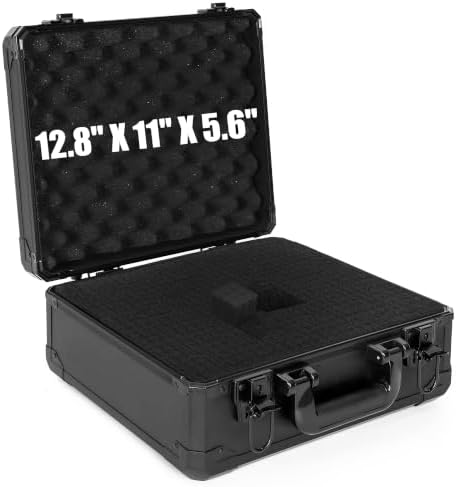 Protective Hard Case Shockproof Water-resistant with Customized DIY Foam Insert fit for Camera, Laptops, etc,13.5 X 11.6 X 6-Inch by ITHWIU