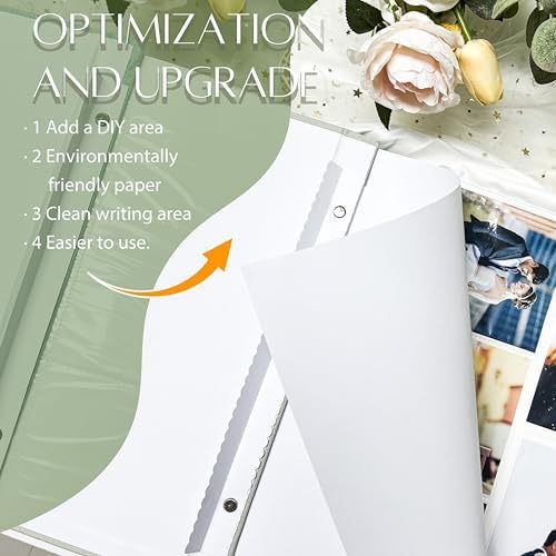 Holoary Photo Album 4x6 500 Photos 5 Pictures Per Page, 500 Pockets Picture Album, Linen Fabric Cover Big Picture Book for Photos, 4x6 Photo Albums for Family Weddings Travel Memories(Sage) - Image 4