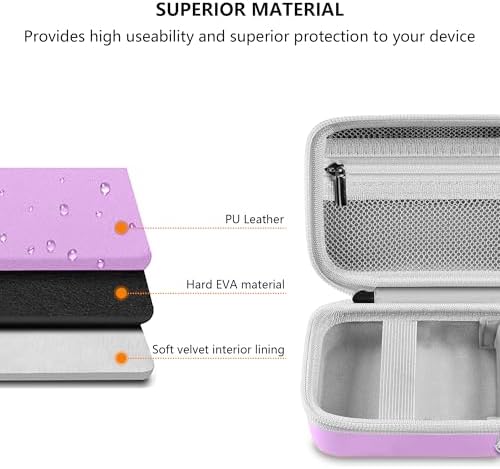 Leayjeen Vlogging Camera Case for Duluvulu/VJIANGER/Gavonde - Purple - Image 5