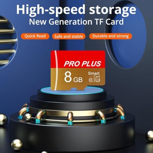 TF Card 8GB with Adapter, High Speed Memory Card, UHS-I C10 A1 Memory TF Card for Tablet/Mobile Phone/Camera/Car Audio/Game Console (8, GB) - Image 4