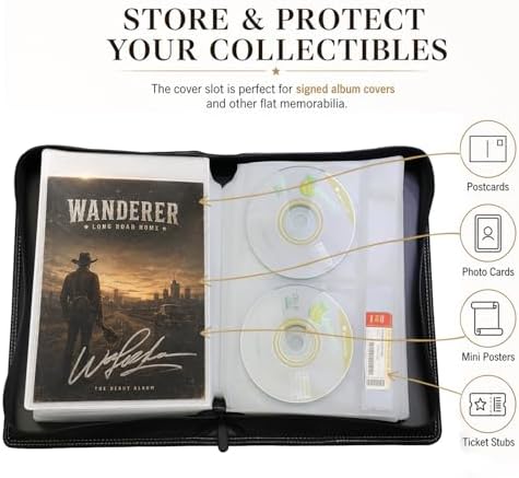 CD DVD Storage Binder 2 Pack, Holds 112 Discs and 56 Booklets with Tag Slots, Media Organizer for Blu ray Movie, Music, Video Games, Home Collection and Car Travel (White Pages) - Image 4