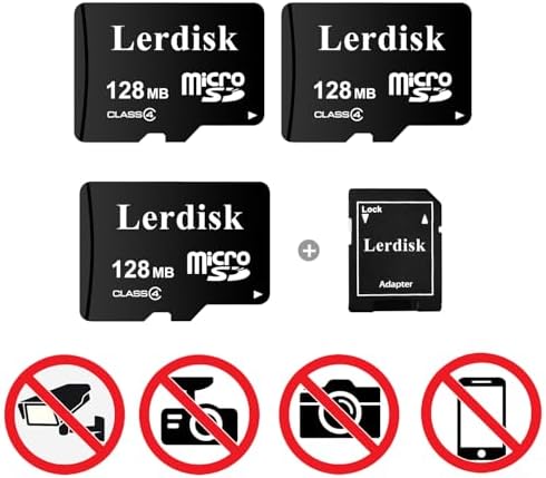 Factory Wholesale Micro SD Card 128MB (0.12GB) Pack of 3 in Bulk Low Capacity for MP3/Old Phones/Small Files Only -Not for Cameras/Dashcams/GB Devices - Image 2